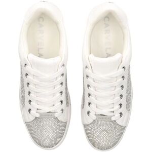 Carvela Jive Lace Up Sneakers - Silver - Size Uk 8 Carvela Jive Lace Up Sneakers - Silver - Size Uk 8