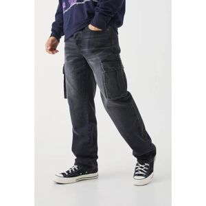 Boohooman Men's Cargo Jeans - Black - 36R Boohooman Men's Cargo Jeans - Black - 36R