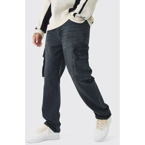 boohooman Tall Cargo-Jeans - Schwarz - 34 - Cargo-Hosen boohooman Tall Cargo-Jeans - Schwarz - 34 - Cargo-Hosen
