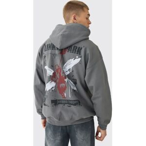 boohooman Mens Oversize Hoodie - Gray - XS - Hoodie boohooman Mens Oversize Hoodie - Gray - XS - Hoodie