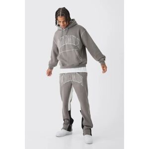 boohooman Herren Oversize Trainingsanzug - Grau - L boohooman Herren Oversize Trainingsanzug - Grau - L