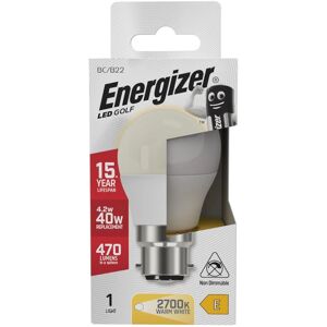 Energizer B22 LED Golf Bulb - Warm White - 470 lm Energizer B22 LED Golf Bulb - Warm White - 470 lm