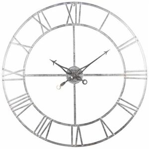 Bruntsfield Large Silver Skeleton Wall Clock - Wall Clock Bruntsfield Large Silver Skeleton Wall Clock - Wall Clock