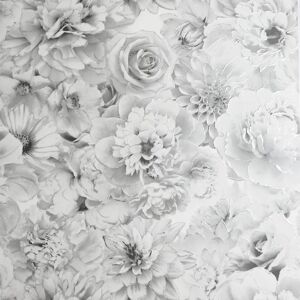 Arthouse Glitter Bloom Silver Floral Wallpaper - Wallpaper Arthouse Glitter Bloom Silver Floral Wallpaper - Wallpaper