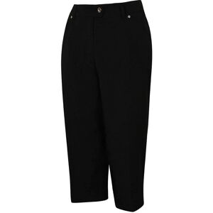 Island Green Golf Womens Capri Trousers - Black - Sporty Golf Pants Island Green Golf Womens Capri Trousers - Black - Sporty Golf Pants