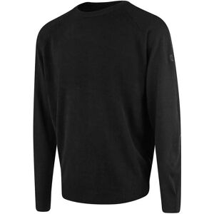 Island Green heren raglan ronde hals golftrui - zwart Island Green heren raglan ronde hals golftrui - zwart