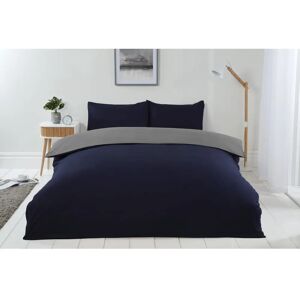 Emma Barclay Lyla Reversible Duvet Cover Navy/Grey Double - Duvet Cover Emma Barclay Lyla Reversible Duvet Cover Navy/Grey Double - Duvet Cover