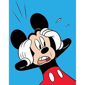 Disney: Mickey Mouse Scioccato - Stampa su Tela 40x50 - Stampa su Tela Disney: Mickey Mouse Scioccato - Stampa su Tela 40x50 - Stampa su Tela