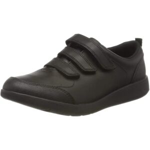 Clarks Scape Sky Boys School Shoes - Black - Size 7 Wide Clarks Scape Sky Boys School Shoes - Black - Size 7 Wide