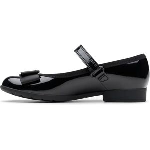 Clarks Flicka Scala Tap Svarta Skor för Skolan Clarks Flicka Scala Tap Svarta Skor för Skolan