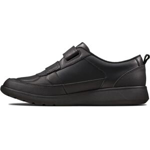 Clarks Black Model Y - F School Shoes for Boys Clarks Black Model Y - F School Shoes for Boys