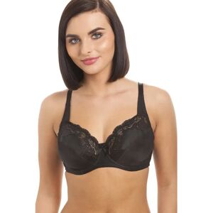 Camille Model 40C Black Full Cup Bra - Support & Lace Camille Model 40C Black Full Cup Bra - Support & Lace