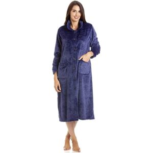 Camille Supersoft Classic Rose Embossed Button Up Housecoat - Housecoat Camille Supersoft Classic Rose Embossed Button Up Housecoat - Housecoat