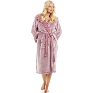 Camille Deep Pile Fleece Bathrobe - Burg 18-20 Camille Deep Pile Fleece Bathrobe - Burg 18-20