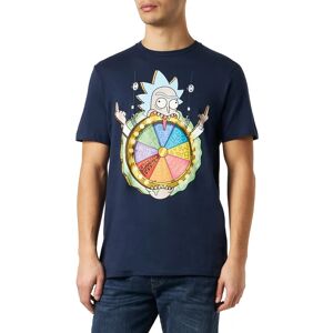 Rick & Morty Navy Two Crows Wheel T-Shirt & Keyring Set Rick & Morty Navy Two Crows Wheel T-Shirt & Keyring Set