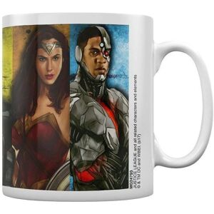 Mug Pyramid Justice League - Rayures de héros - Publicité Mug Pyramid Justice League - Rayures de héros - Publicité