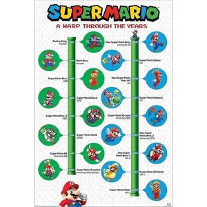 Paquete de pósters Super Mario de Pyramid International - A Warp Through The Years Paquete de pósters Super Mario de Pyramid International - A Warp Through The Years
