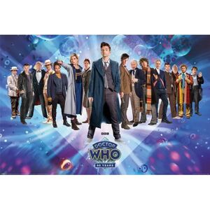 Doctor Who 60th Anniversary Poster - Characters Characterful Wall Art Doctor Who 60th Anniversary Poster - Characters Characterful Wall Art