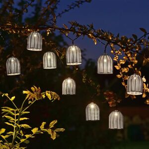 Smart Garden LED solar fairy lights faux rattan 10 lights Smart Garden LED solar fairy lights faux rattan 10 lights