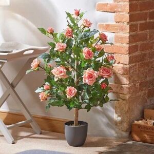 Smart Garden Artificial Rose Tree - Pink/White Faux Flowers - Garden Decor Smart Garden Artificial Rose Tree - Pink/White Faux Flowers - Garden Decor
