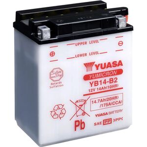 Batterie Yuasa YB14-B2 - Plomb-acide - Sans pack d'acide - Type de batterie Batterie Yuasa YB14-B2 - Plomb-acide - Sans pack d'acide - Type de batterie