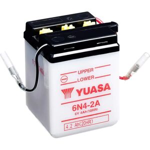 Batterie Yuasa 6N4-2A - Batterie au plomb-acide classique, étanche pour motos Batterie Yuasa 6N4-2A - Batterie au plomb-acide classique, étanche pour motos