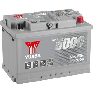 Yuasa YBX5096 Käynnistysakku - Korkealaatuinen, 12V 80Ah, Hopea Yuasa YBX5096 Käynnistysakku - Korkealaatuinen, 12V 80Ah, Hopea