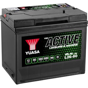 Yuasa Batterie Loisirs L26-80 12V 80Ah 560A - Publicité Yuasa Batterie Loisirs L26-80 12V 80Ah 560A - Publicité