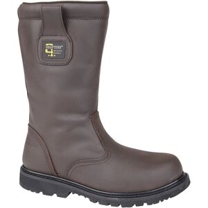 Grafters Brown Safety Rigger Boots - Steel Toe Cap, Warm Lining - Safety Shoes Grafters Brown Safety Rigger Boots - Steel Toe Cap, Warm Lining - Safety Shoes