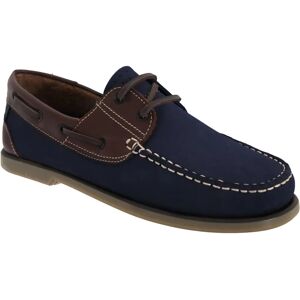 DEK River Nubuck Moccasin Boat Shoes - Navy Blue/Brown - Moccasin Boat Shoes DEK River Nubuck Moccasin Boat Shoes - Navy Blue/Brown - Moccasin Boat Shoes