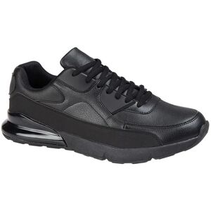 DEK Pimlico Men's Black PU/Mesh Casual Trainers - Casual Trainers DEK Pimlico Men's Black PU/Mesh Casual Trainers - Casual Trainers
