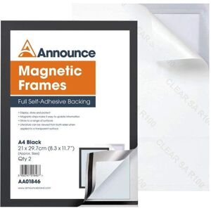 Announce Magnetic Frame A4 Black - Magnetic Frame Announce Magnetic Frame A4 Black - Magnetic Frame
