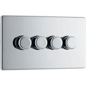 Bg Nexus Screwless Trailing Edge Dimmer Switch 2 Way Polished Chrome - Fpc84 Bg Nexus Screwless Trailing Edge Dimmer Switch 2 Way Polished Chrome - Fpc84
