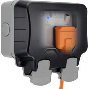 BG Electrical BG Electrical WP22WR-01 Weatherproof Outdoor Power Socket with Wi-Fi Repeater - Power Socket BG Electrical BG Electrical WP22WR-01 Weatherproof Outdoor Power Socket with Wi-Fi Repeater - Power Socket