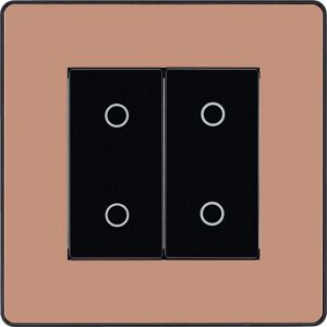 BG - Evolve Pcdcptdm2b - Polished Copper - 2 Gang - Dimmer BG - Evolve Pcdcptdm2b - Polished Copper - 2 Gang - Dimmer