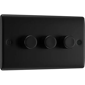 BG - NFB83 Nexus - Matt Black - 3-Gang - Electrical Switch BG - NFB83 Nexus - Matt Black - 3-Gang - Electrical Switch