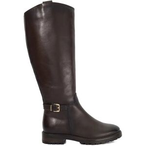Dune London Tabbey Brown Leather Knee High Boots - Boots Dune London Tabbey Brown Leather Knee High Boots - Boots