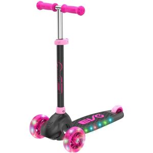 Evo Eclipse Pink Light-Up Scooter - Kids 3-Wheel Ride-On Evo Eclipse Pink Light-Up Scooter - Kids 3-Wheel Ride-On
