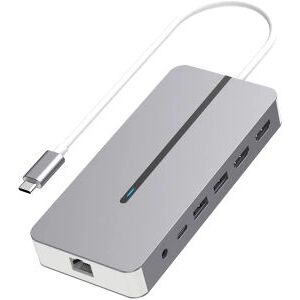 Hypertec - HYP-USBCPD-M2 - Silver - USB-C Docking Station Hypertec - HYP-USBCPD-M2 - Silver - USB-C Docking Station