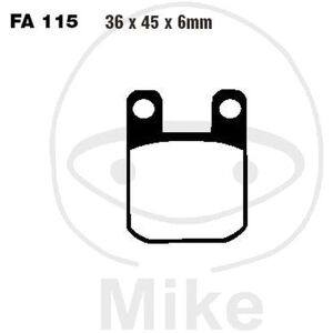 EBC Brakes FA115 Organic Brake Pads - Brake Pads EBC Brakes FA115 Organic Brake Pads - Brake Pads