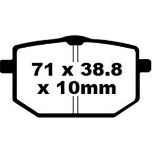 Pastillas de freno orgánicas EBC - FA118 - Alta fricción - Todo clima - Moto Pastillas de freno orgánicas EBC - FA118 - Alta fricción - Todo clima - Moto