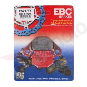 Pastiglie freno in carbonio EBC FA067TT - Moto Enduro ATV Pastiglie freno in carbonio EBC FA067TT - Moto Enduro ATV
