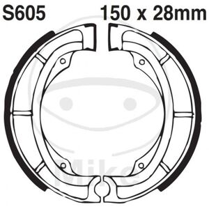 Ebc S605g Grooved Brake Shoes - Brakes Ebc S605g Grooved Brake Shoes - Brakes