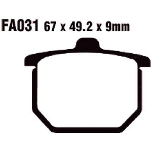 EBC FA031V - Pastiglie freno semi-sintetiche per moto EBC FA031V - Pastiglie freno semi-sintetiche per moto