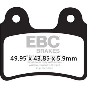 Pastillas de freno EBC BRAKES FA303TT Carbon para enduro y trail Pastillas de freno EBC BRAKES FA303TT Carbon para enduro y trail
