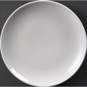 Olympia Whiteware Dinner Plates - 230mm - Stackable, Durable Olympia Whiteware Dinner Plates - 230mm - Stackable, Durable