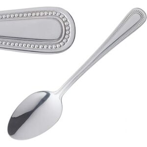 Olympia Bead Stainless Steel Dessert Spoon - 12 pcs Olympia Bead Stainless Steel Dessert Spoon - 12 pcs