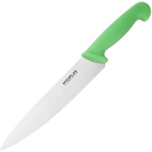 Hygiplas Kitchen Knife - 215mm Stainless Steel, Green Hygiplas Kitchen Knife - 215mm Stainless Steel, Green
