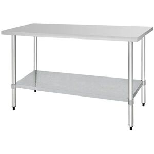Table de préparation en inox Vogue - 1800x600mm - Professionnelle - Publicité Table de préparation en inox Vogue - 1800x600mm - Professionnelle - Publicité