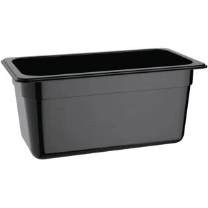 Vogue Recipiente GN1/3 en policarbonato - Negro - 150mm profundo Vogue Recipiente GN1/3 en policarbonato - Negro - 150mm profundo